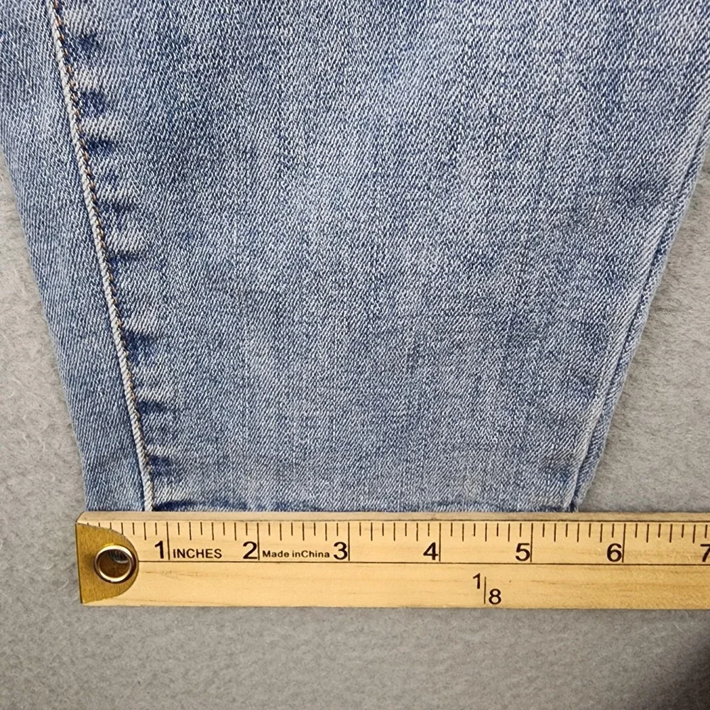 Talbots Skinny Jeans Womens 8 Blue Light Wash Mid Rise Stretch Denim Casual